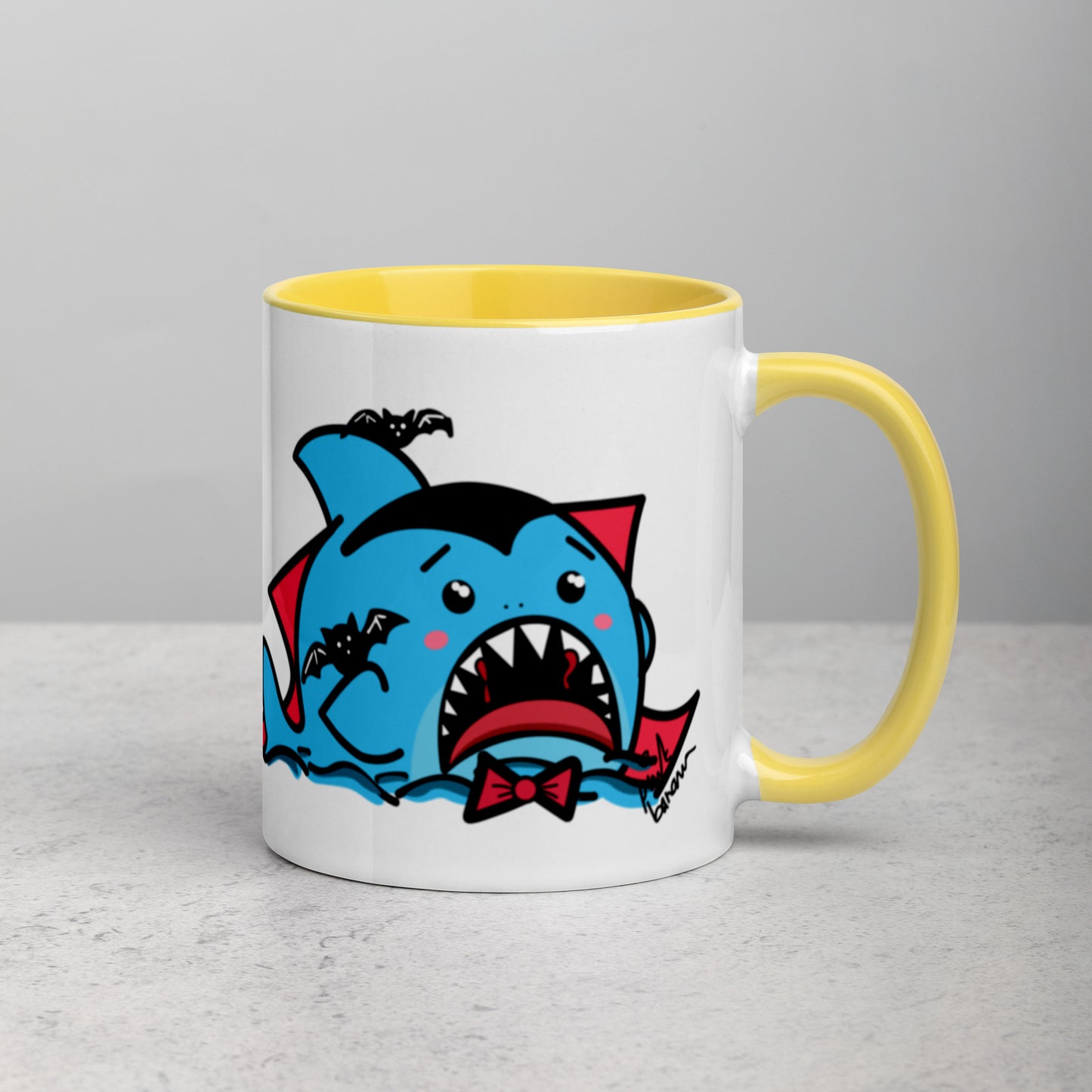 Halloween Sharks Mug- Dracula Shark (11oz)