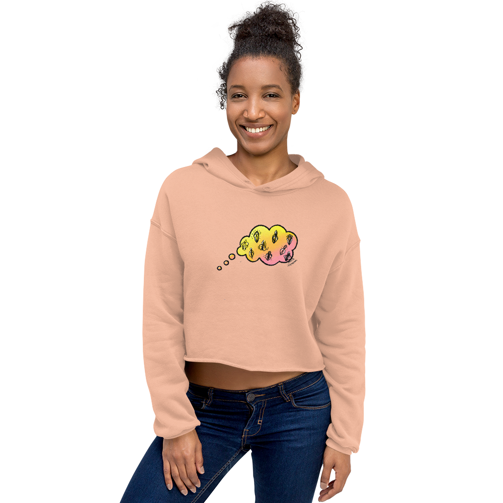 Daydreaming of Vulvas- Crop Hoodie
