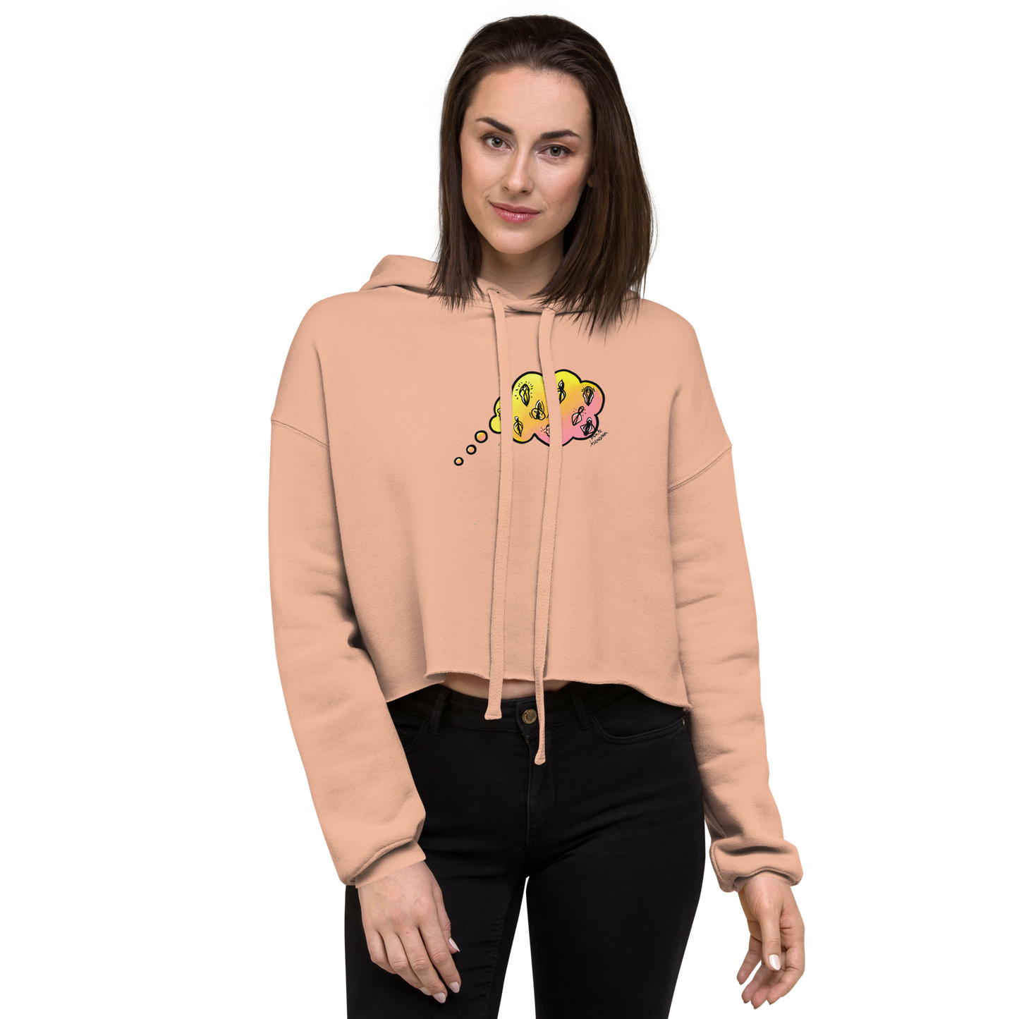 Daydreaming of Vulvas- Crop Hoodie