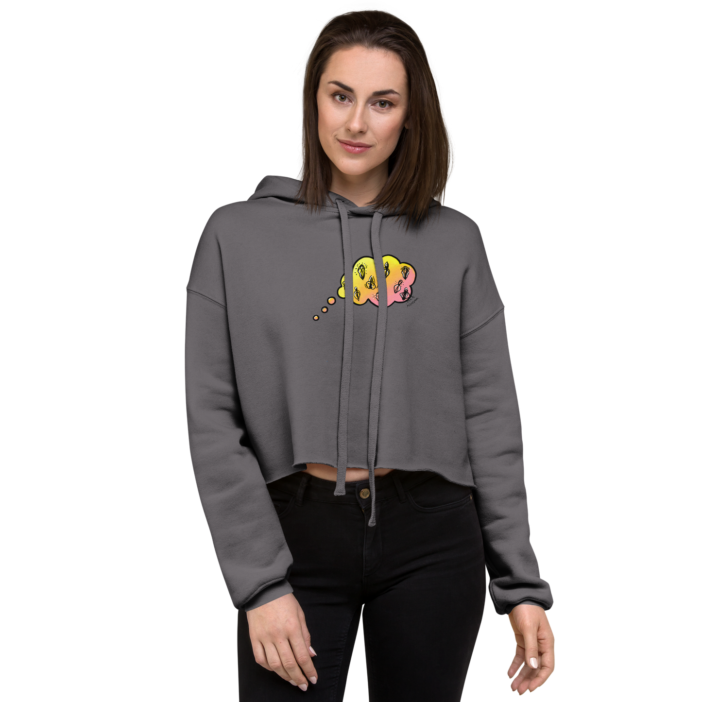 Daydreaming of Vulvas- Crop Hoodie