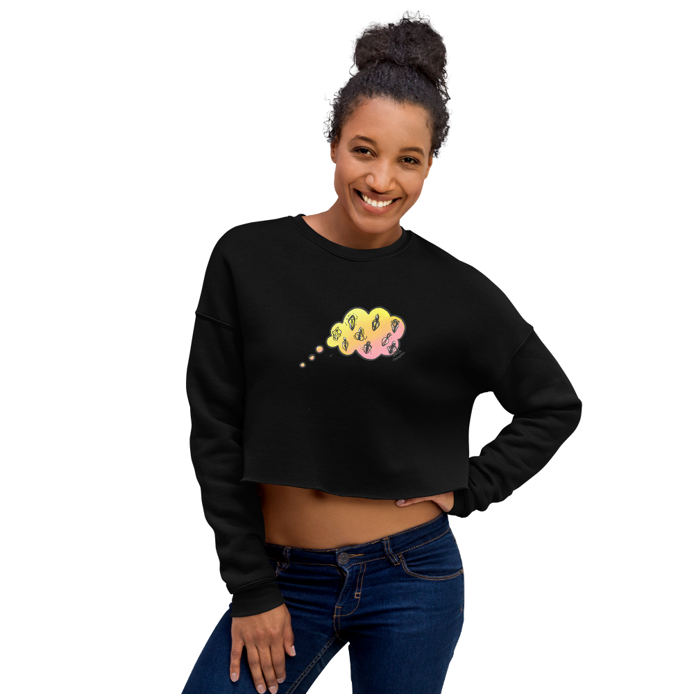 Daydreaming of Vulvas- Crop Sweatshirt