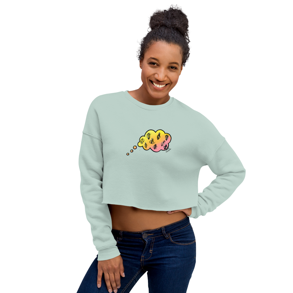 Daydreaming of Vulvas- Crop Sweatshirt
