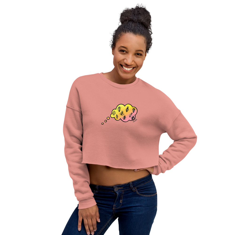 Daydreaming of Vulvas- Crop Sweatshirt