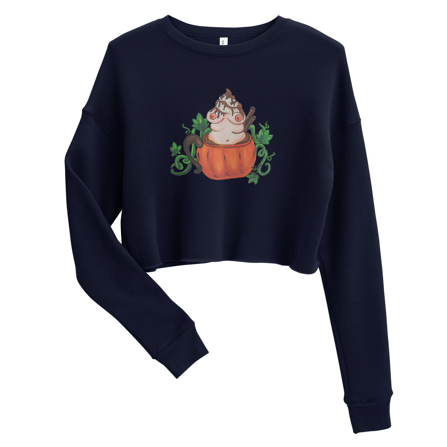 Pumpkin Spice and Everything Nice- Crop Sweatshirt