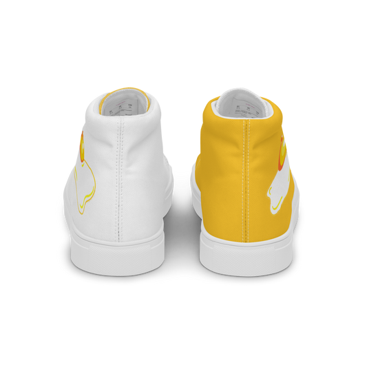 Egg Nipple (alternating colours) -Women’s high top canvas shoes