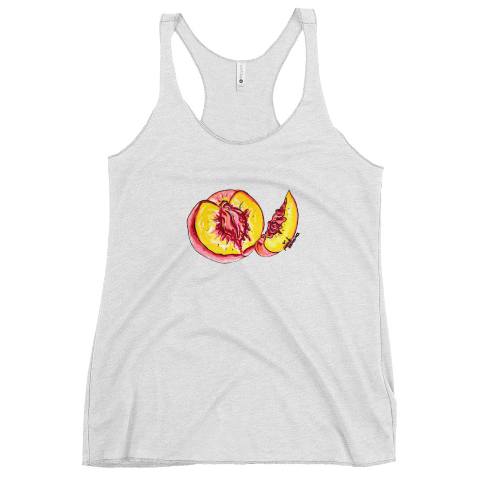 "The Perfect Peach" Peach Vulva- Femme Racerback Tank