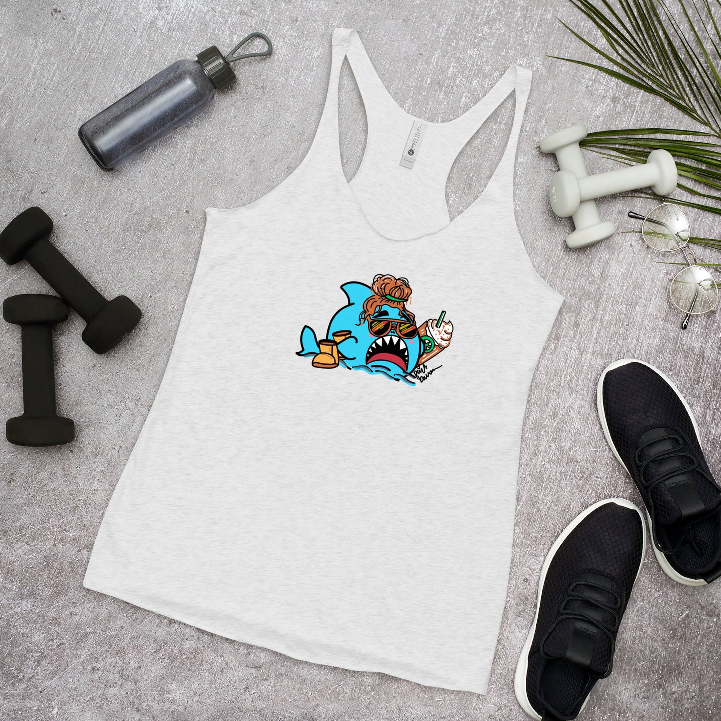 Basic Shark- Femme Racerback Tank