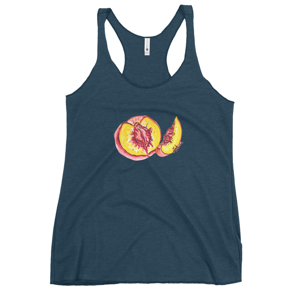 "The Perfect Peach" Peach Vulva- Femme Racerback Tank