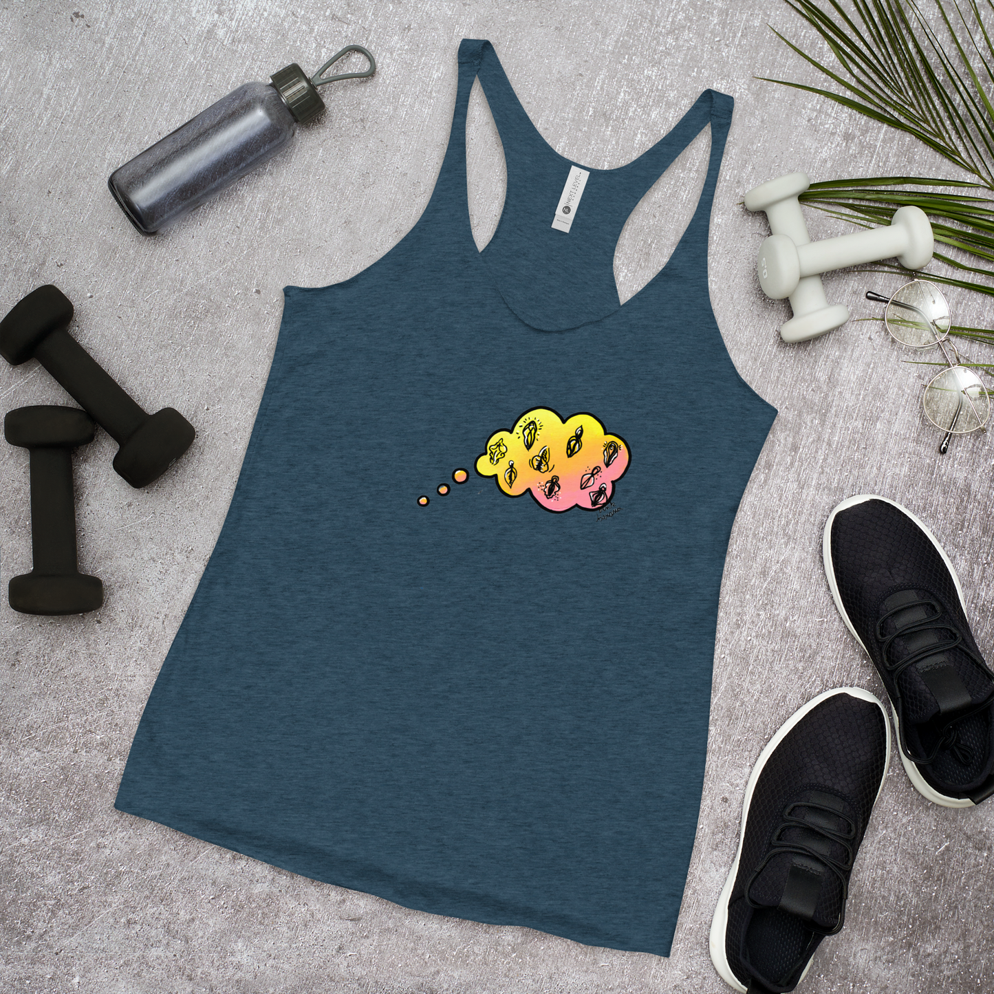 Daydreaming of Vulvas... Femme Racerback Tank