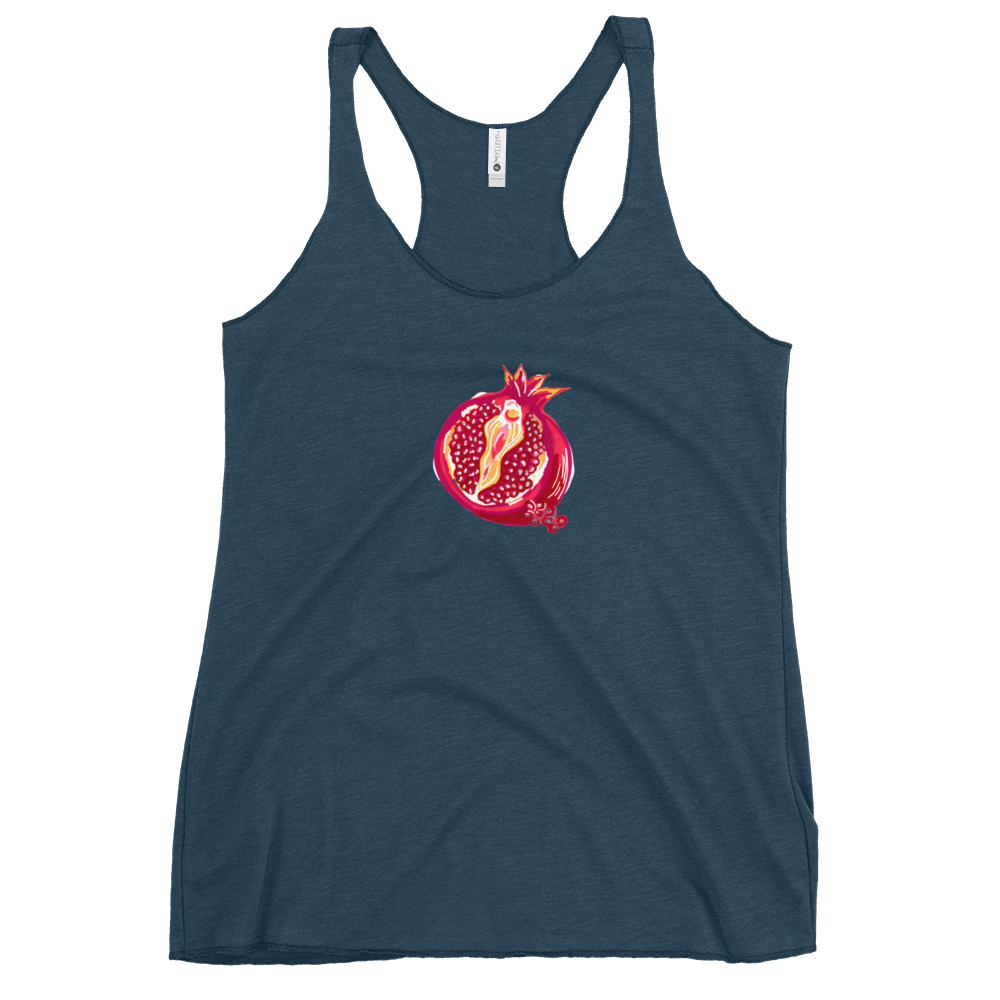 Pomegranate Vulva- Femme Racerback Tank