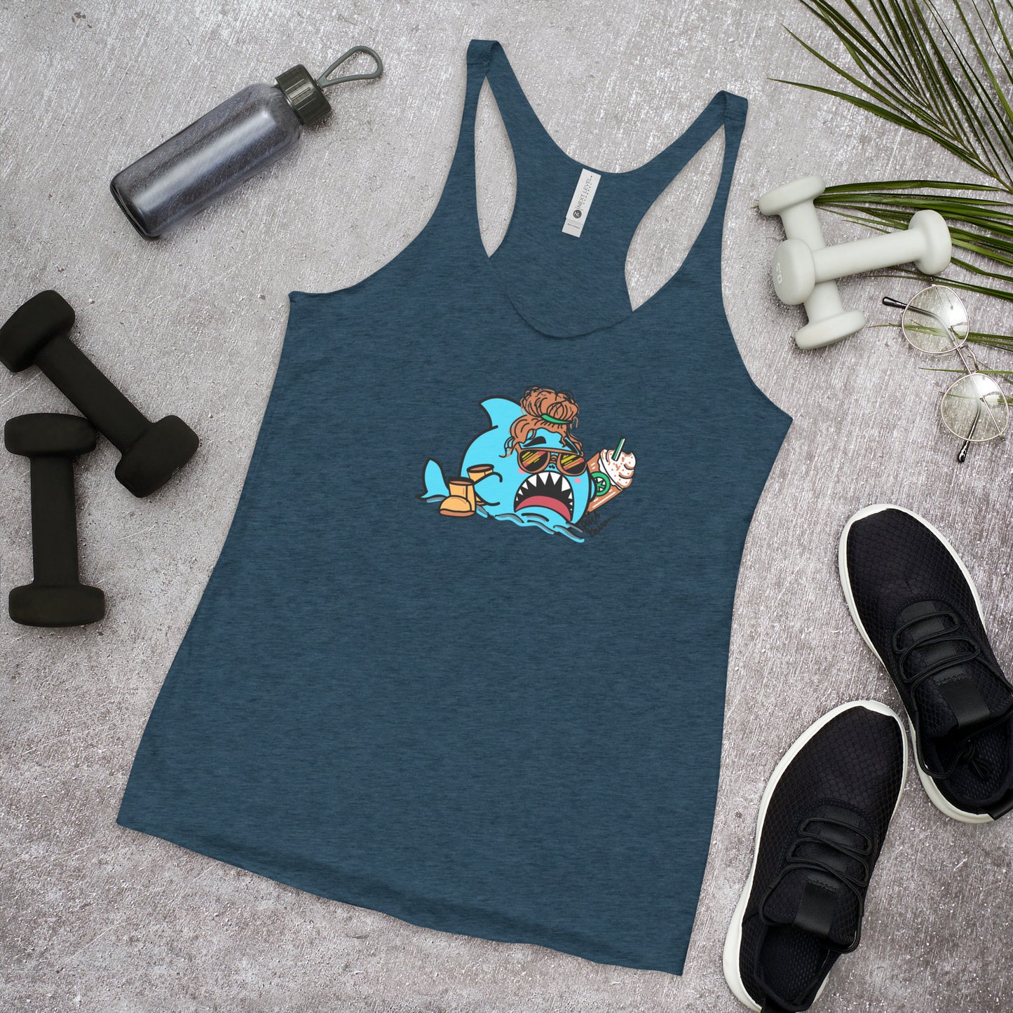 Basic Shark- Femme Racerback Tank