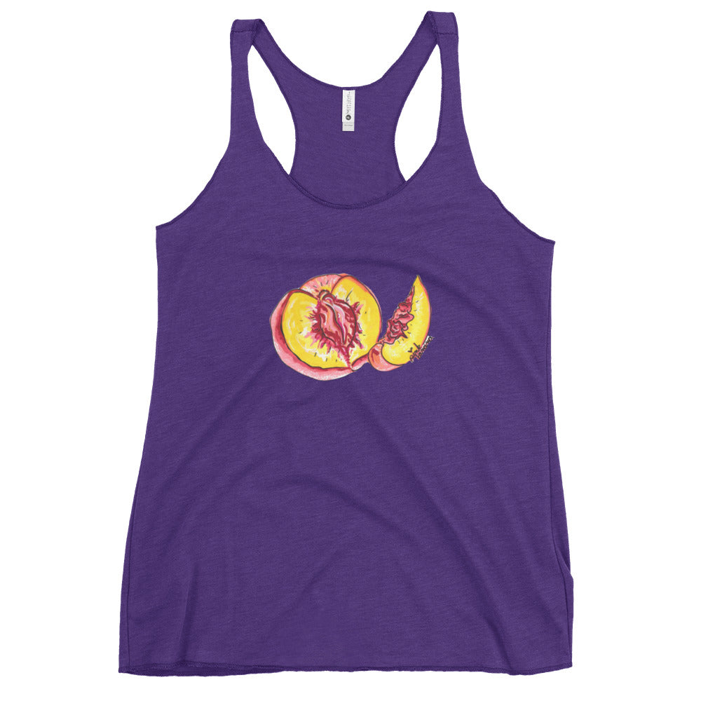"The Perfect Peach" Peach Vulva- Femme Racerback Tank