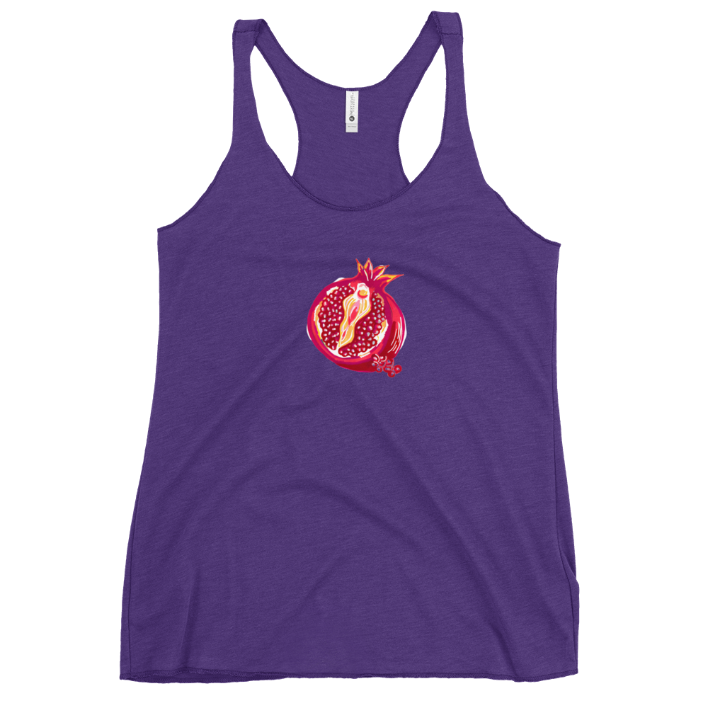 Pomegranate Vulva- Femme Racerback Tank