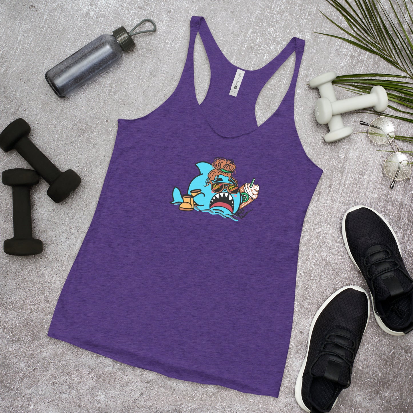 Basic Shark- Femme Racerback Tank