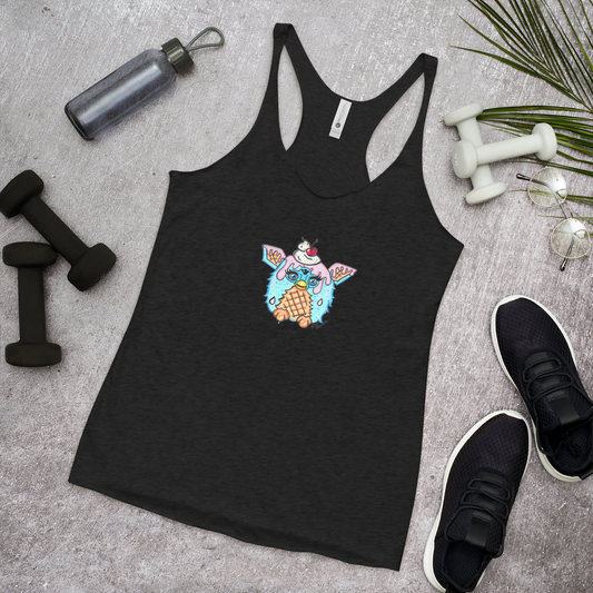 Ice Cream Sprinkle Furby- Femme Racerback Tank