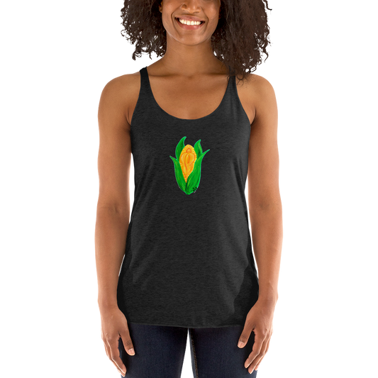 "C*nt on the Cob" Corn Vulva- Femme Racerback Tank