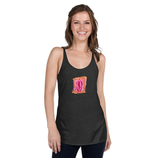 "WAP-tart" Poptart vulva- Femme Racerback Tank