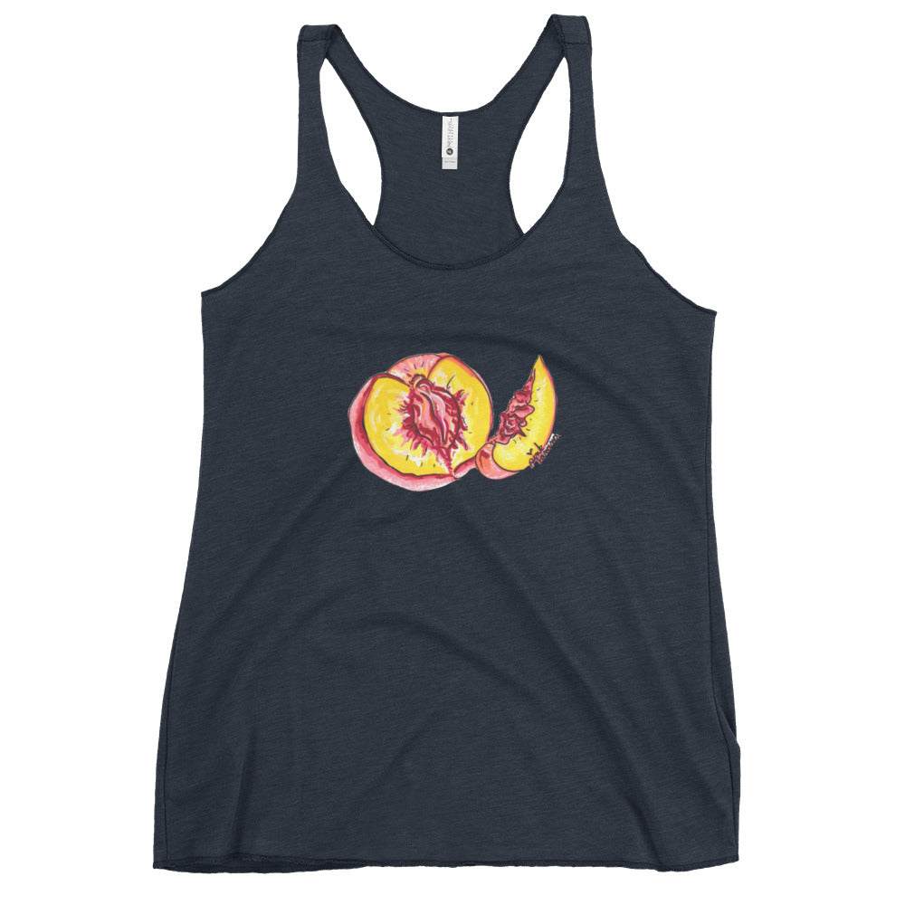 "The Perfect Peach" Peach Vulva- Femme Racerback Tank