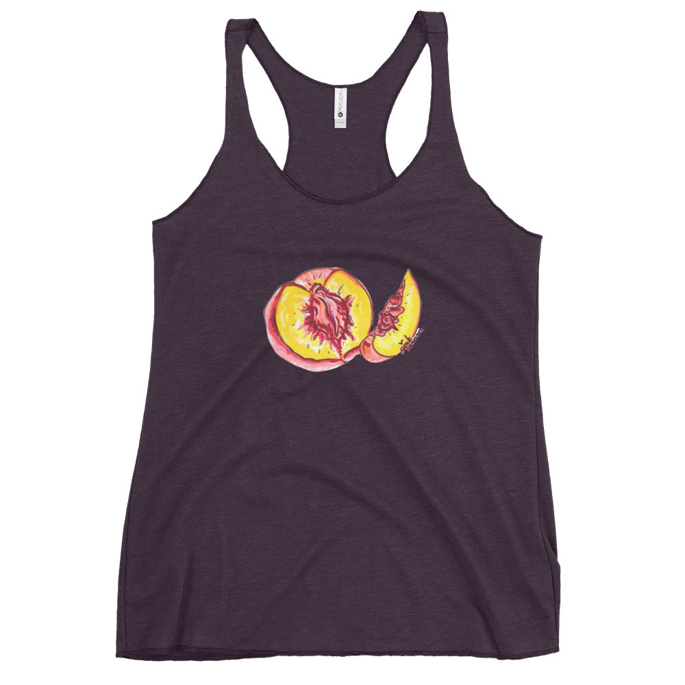 "The Perfect Peach" Peach Vulva- Femme Racerback Tank