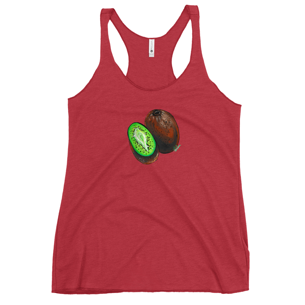 Kiwi Vulva- Femme Racerback Tank