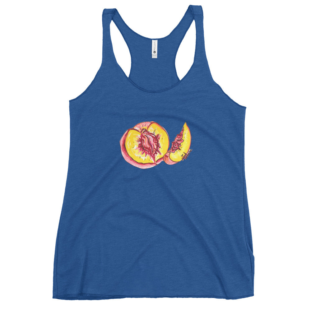 "The Perfect Peach" Peach Vulva- Femme Racerback Tank
