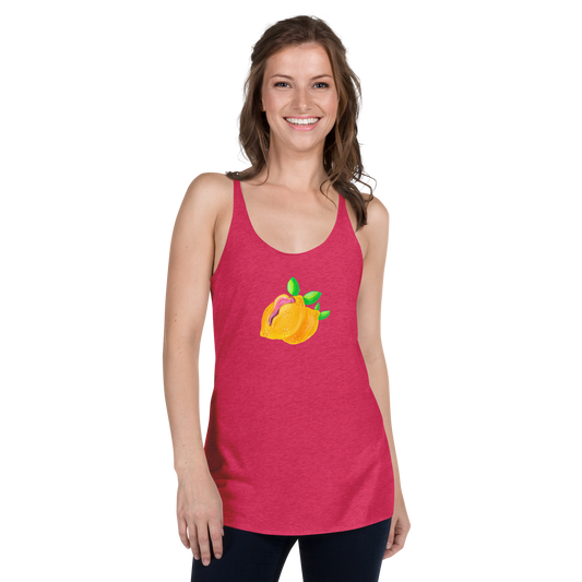 "Sour Puss" Lemon Vulva- Femme Racerback Tank