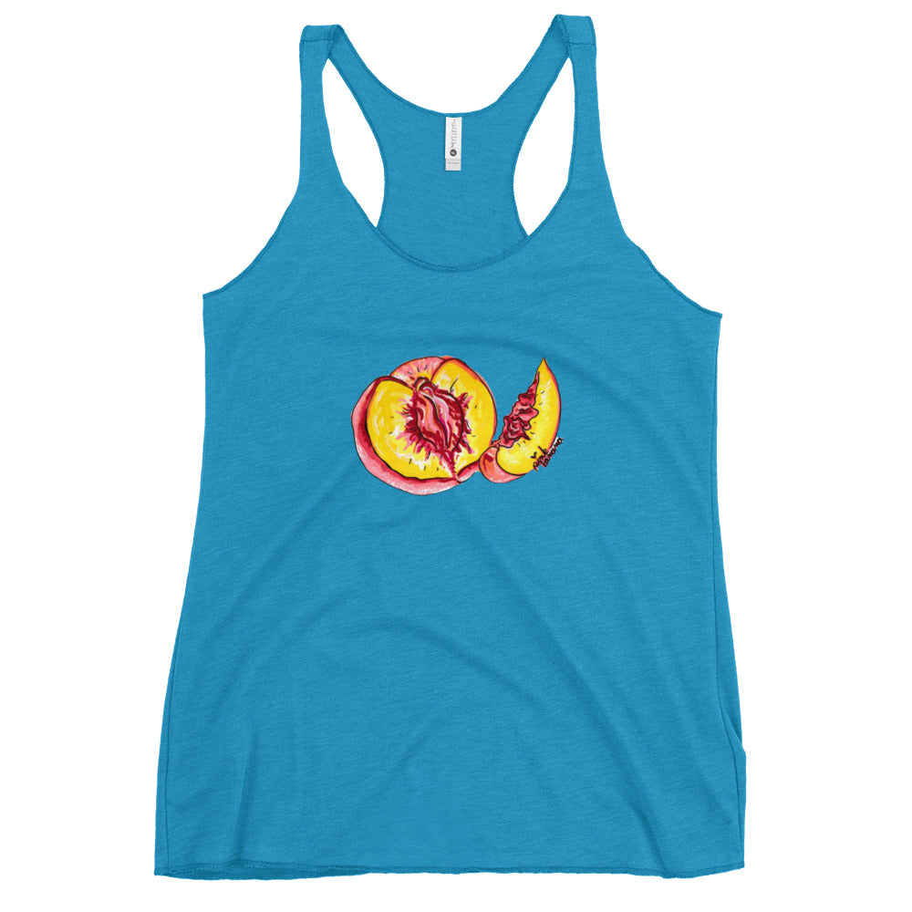 "The Perfect Peach" Peach Vulva- Femme Racerback Tank