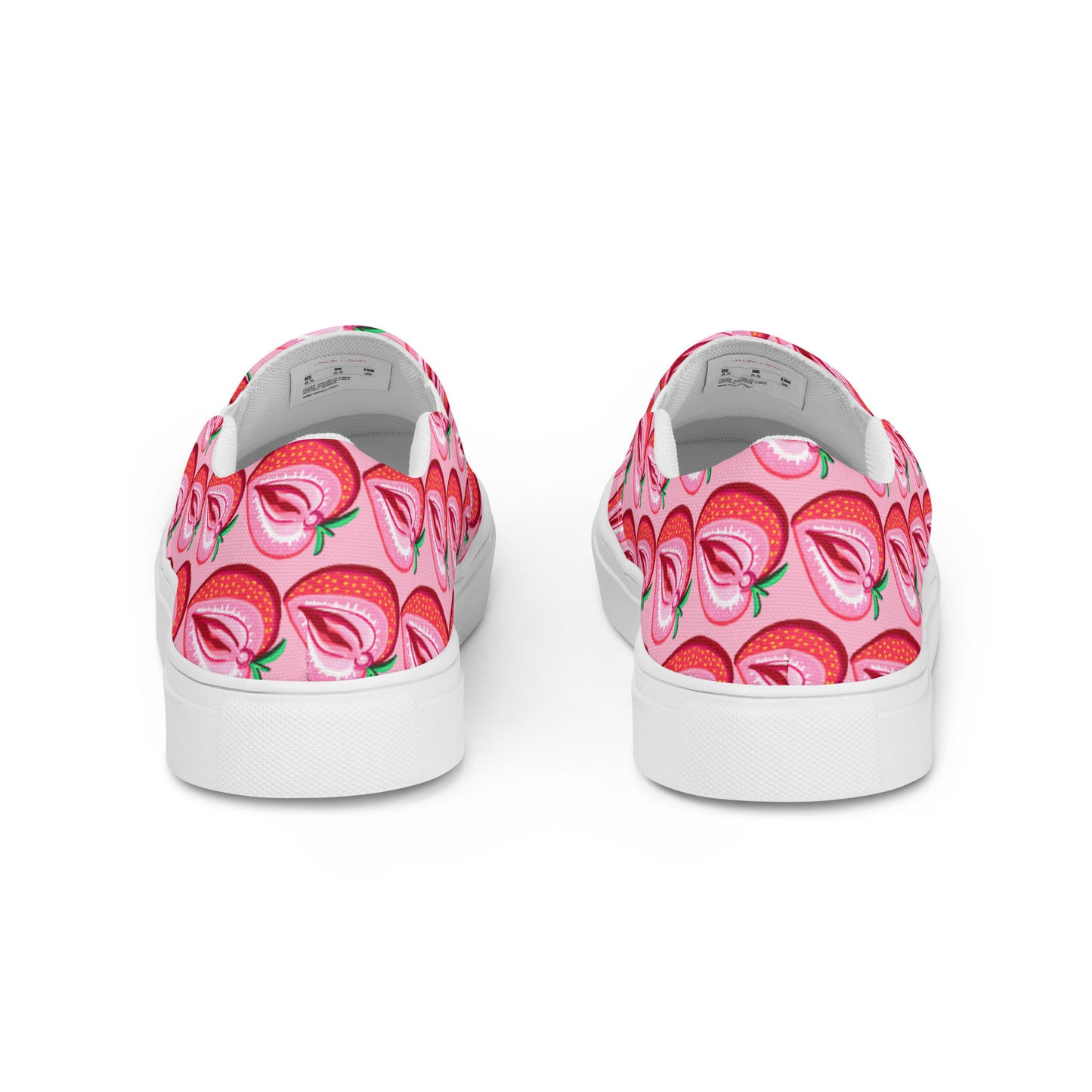 Strawberry Vulva, Women's Slip-on Sneakers