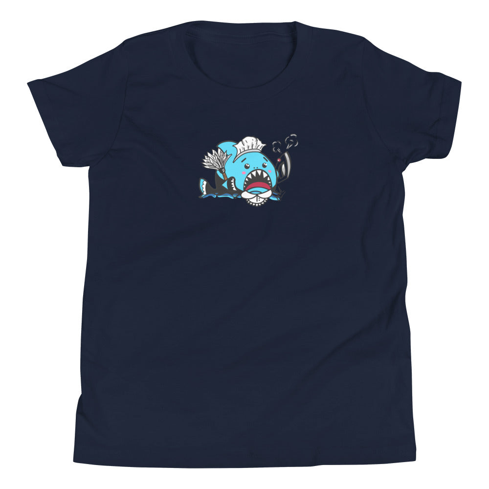 Halloween Sharks- Maid Shark Genderless Youth Short Sleeve T-Shirt