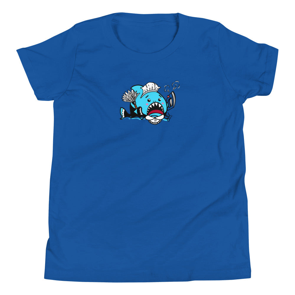Halloween Sharks- Maid Shark Genderless Youth Short Sleeve T-Shirt