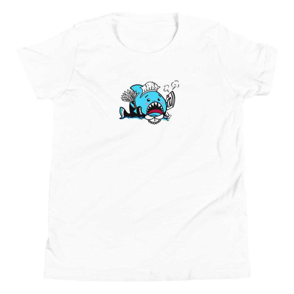 Halloween Sharks- Maid Shark Genderless Youth Short Sleeve T-Shirt