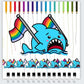Anxious Shark 2024 Calendar- Available in 2 sizes