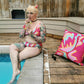Embrace Body Love High-Waisted Bikini- Hot Pink (Recycled)