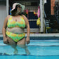 "Sour Puss" Lemon Vulva, High-waisted Bikini