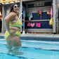 "Sour Puss" Lemon Vulva, High-waisted Bikini