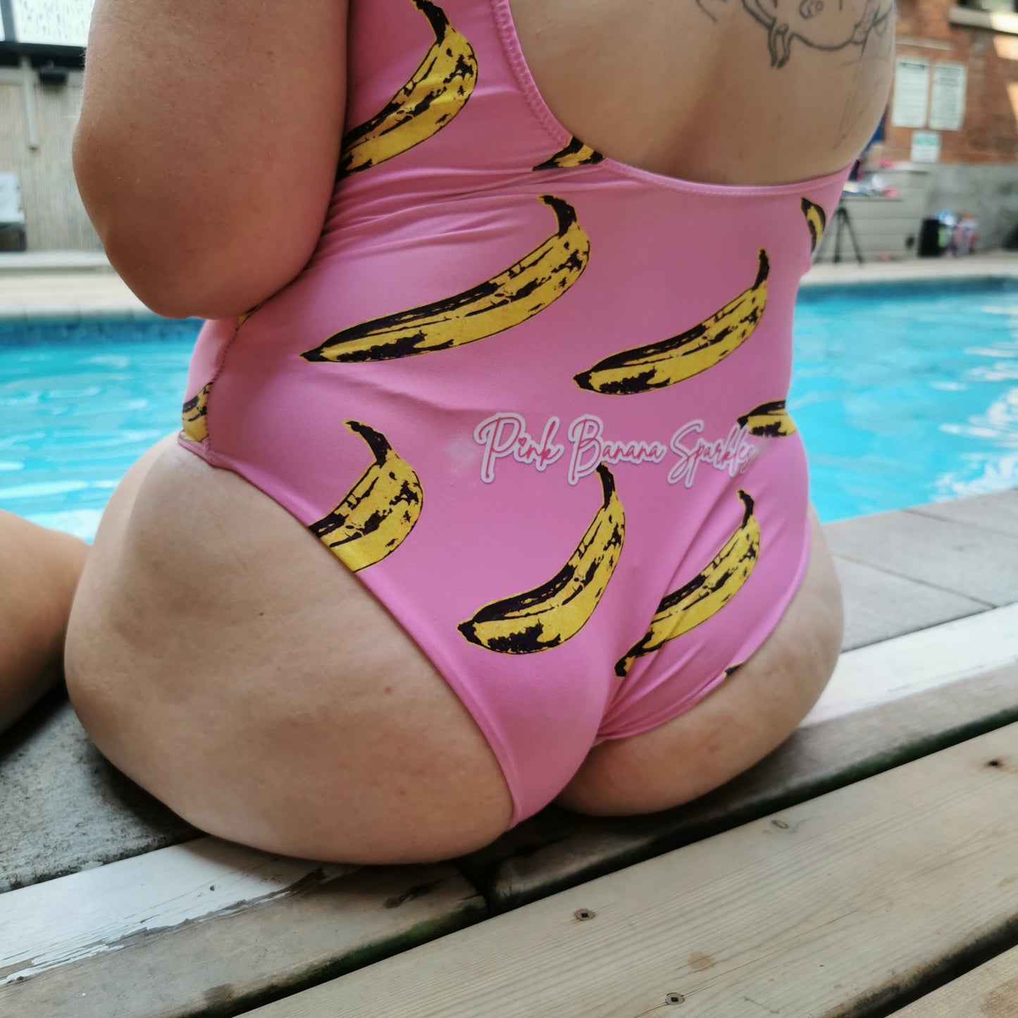 Pink Banana One-Piece Swimsuit
