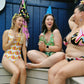 "Peachy Queen" Peach Vulva One-Piece Swimsuit