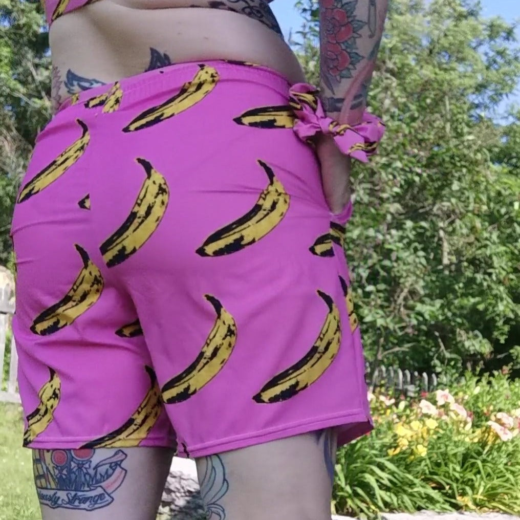 Pink Banana Swim Trunks- Genderless