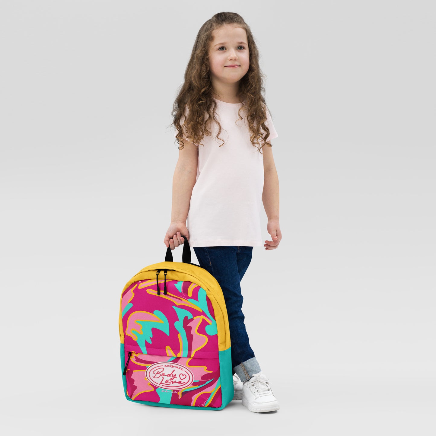 Embrace Body Love Logo Backpack- Hot Pink