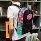 Embrace Body Love Logo Backpack- Black/Pink