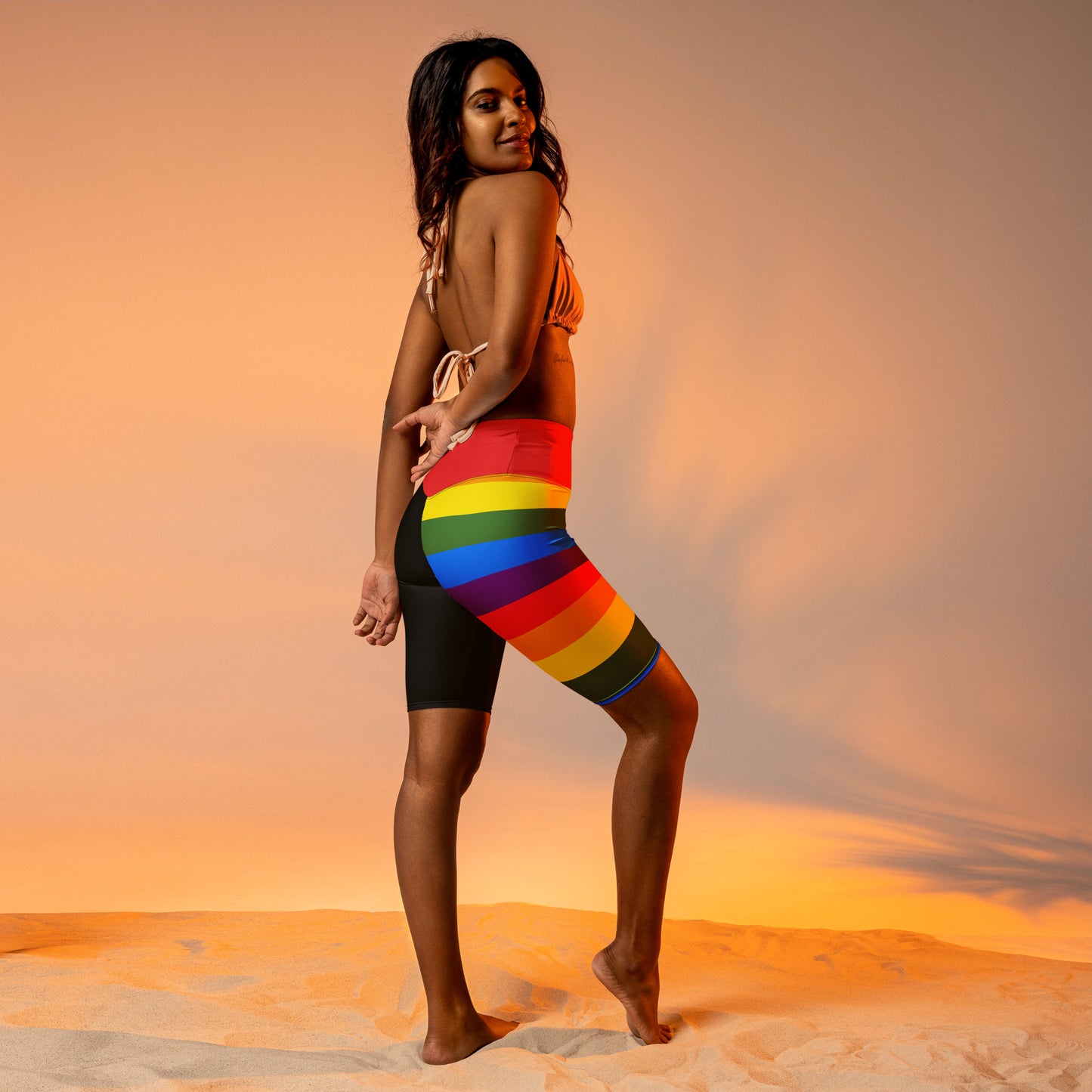 Pride Rainbow Biker Shorts