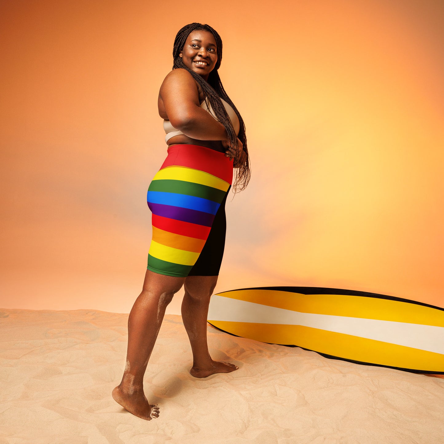 Pride Rainbow Biker Shorts