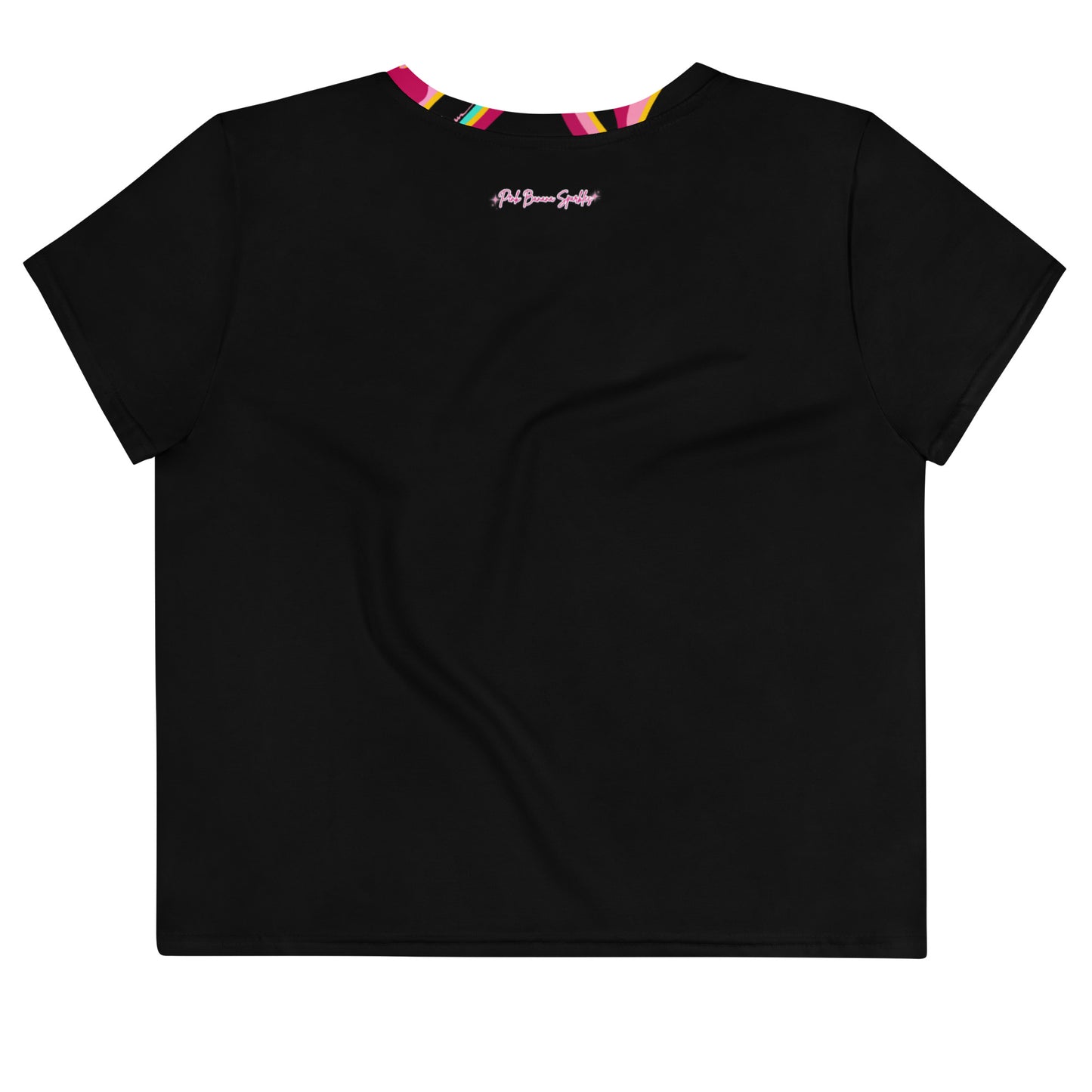Embrace Body Love Logo, Crop T-Tshirt- Pink Logo