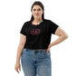 Embrace Body Love Logo, Crop T-Tshirt- Pink Logo