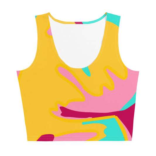 Embrace Body Love Crop Top Tank- Yellow