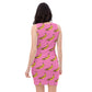 Fitted Dress, Pink Banana