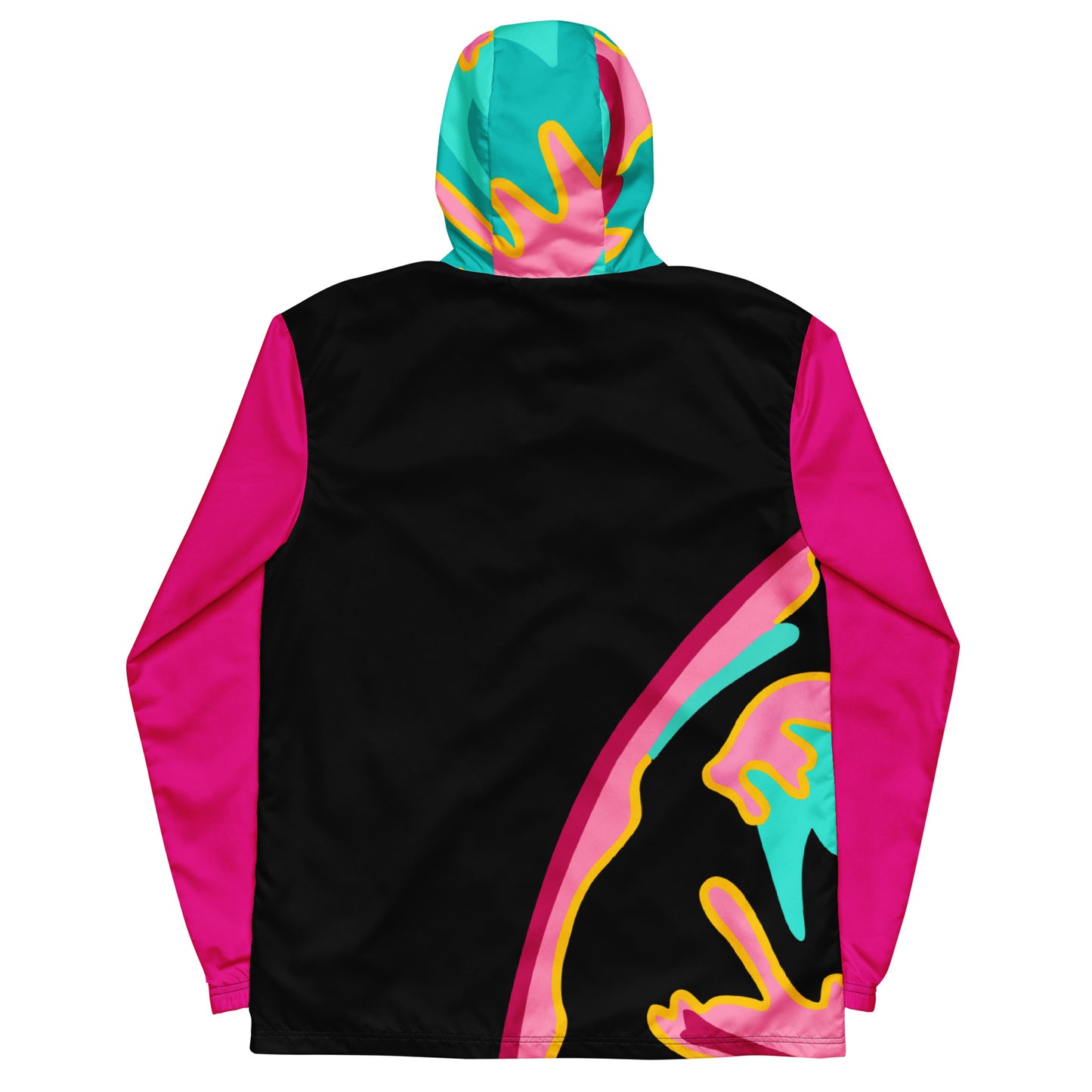 Body Love "New Classic" Windbreaker, Full-zip- Hot Pink Sleeves