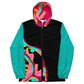 Body Love "New Classic" Windbreaker, Full-zip- Teal Sleeves