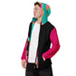 Body Love "New Classic" Windbreaker, Full-zip- Hot Pink Sleeves