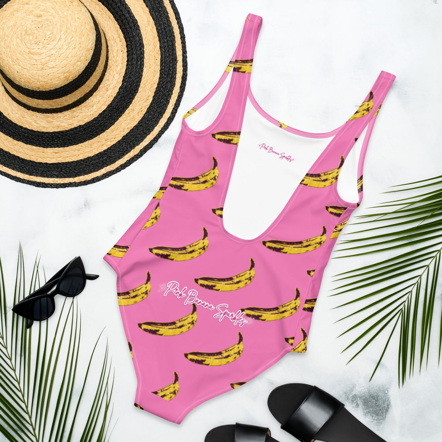 Pink Banana One-Piece Swimsuit